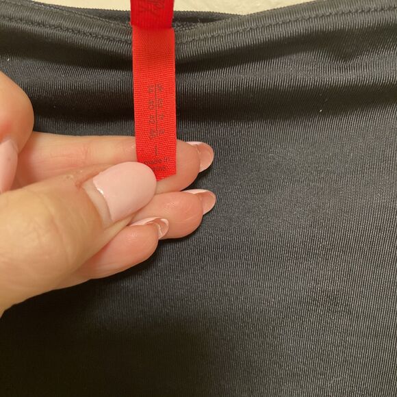 Spanx Black Ultra High Waisted Shaper Tummy Slimming Shorts Camo Liner Large - Picture 3 of 7